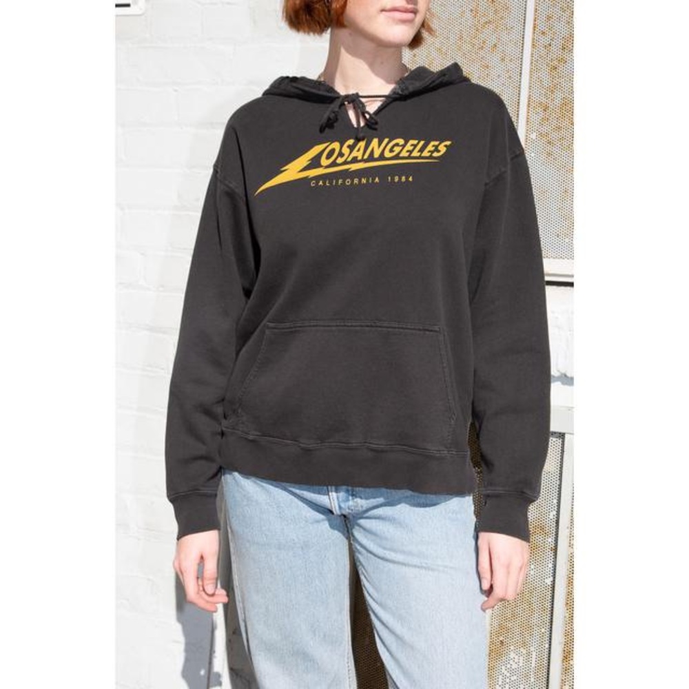 Brandy Melville Los Angeles V Neck Hoodie